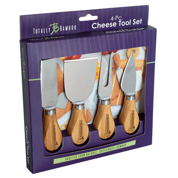 Bamboo 4-Piece Cheese Tool Set