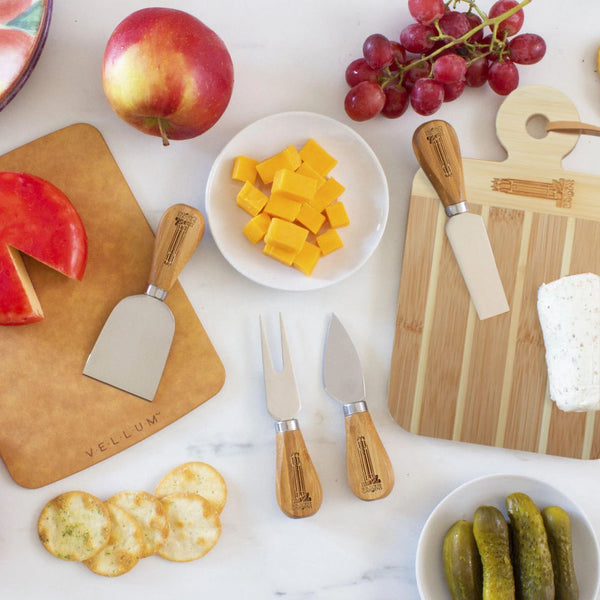 Bamboo 4-Piece Cheese Tool Set