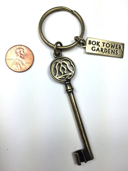 Key Ring - Bok Tower Brass Door Key