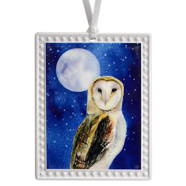 Barn Owl Holiday Ornament